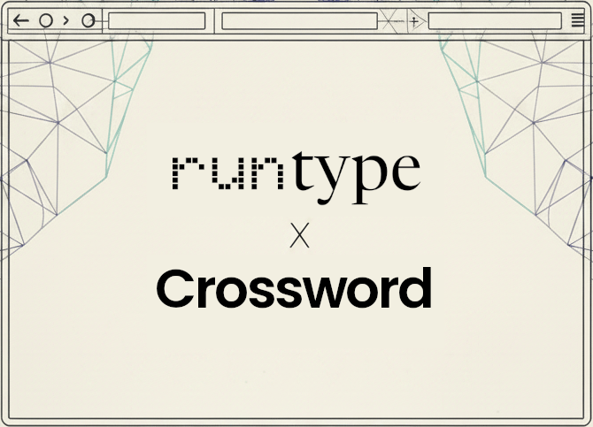 Runtype and Crossword partnership