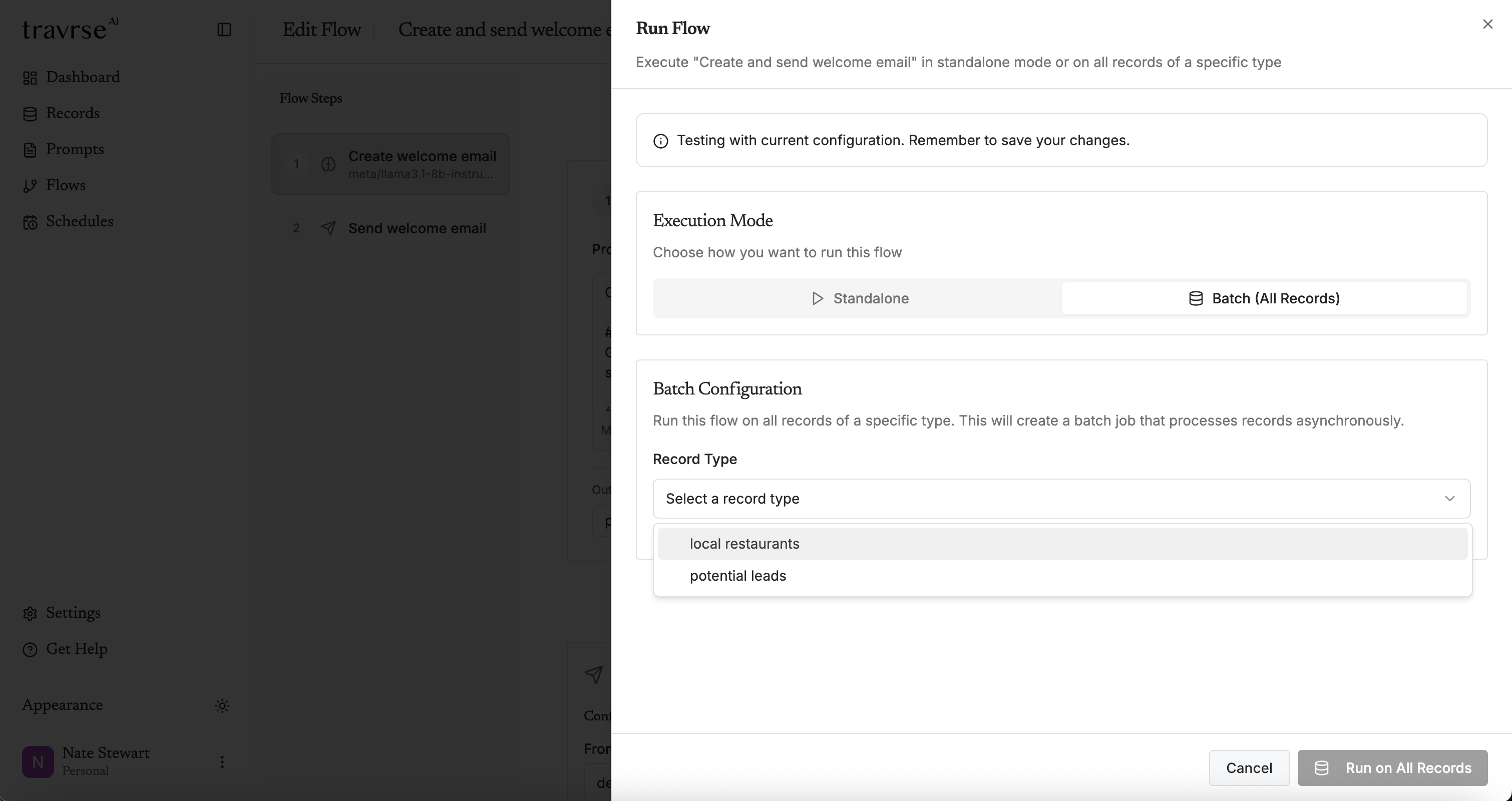 Runtype Batch Execution interface